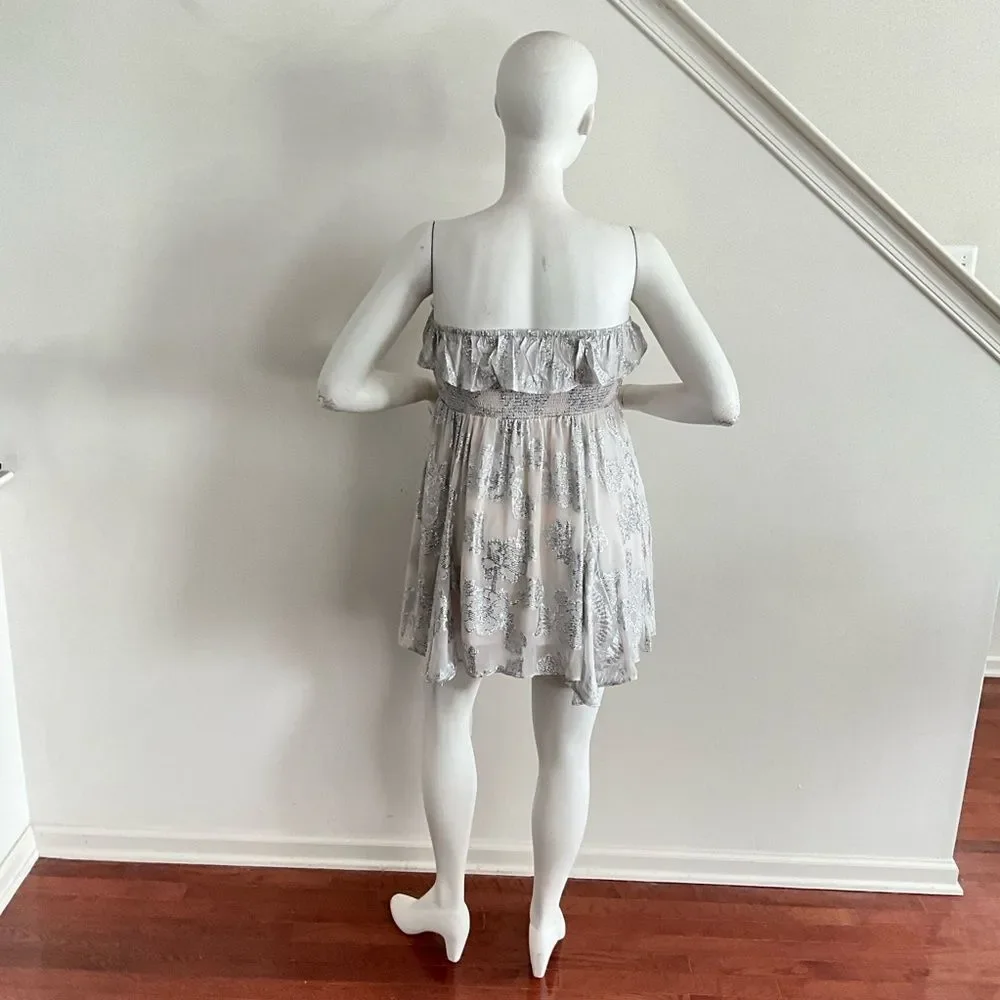 New Free People Gardenia Strapless Mini Smock L